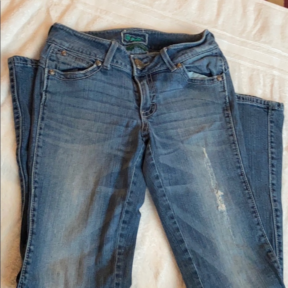 Wrangler premium patch jeans
